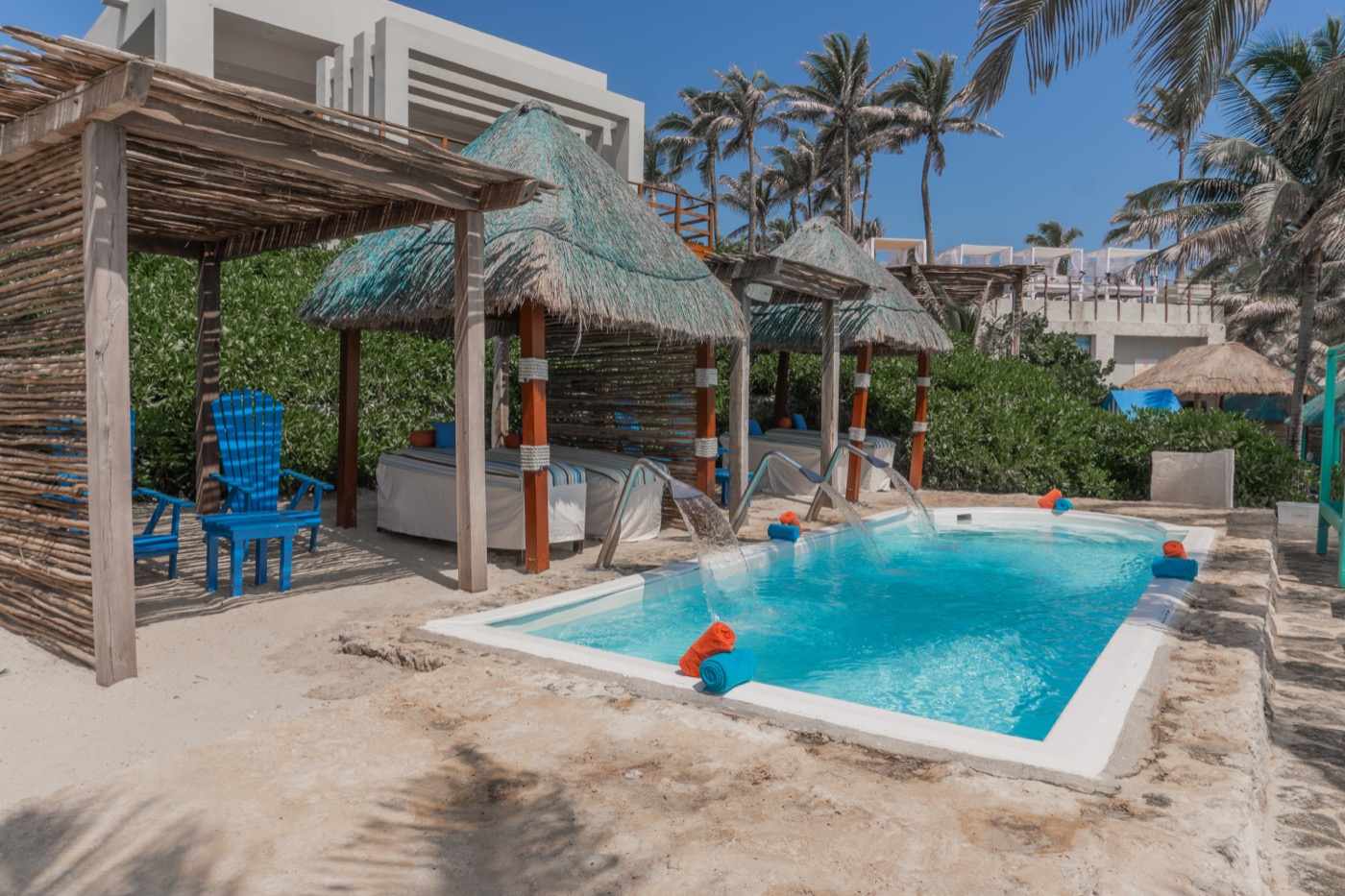 Panoramic image of 400mts pool at The Pyramid at Grand Oasis hotel