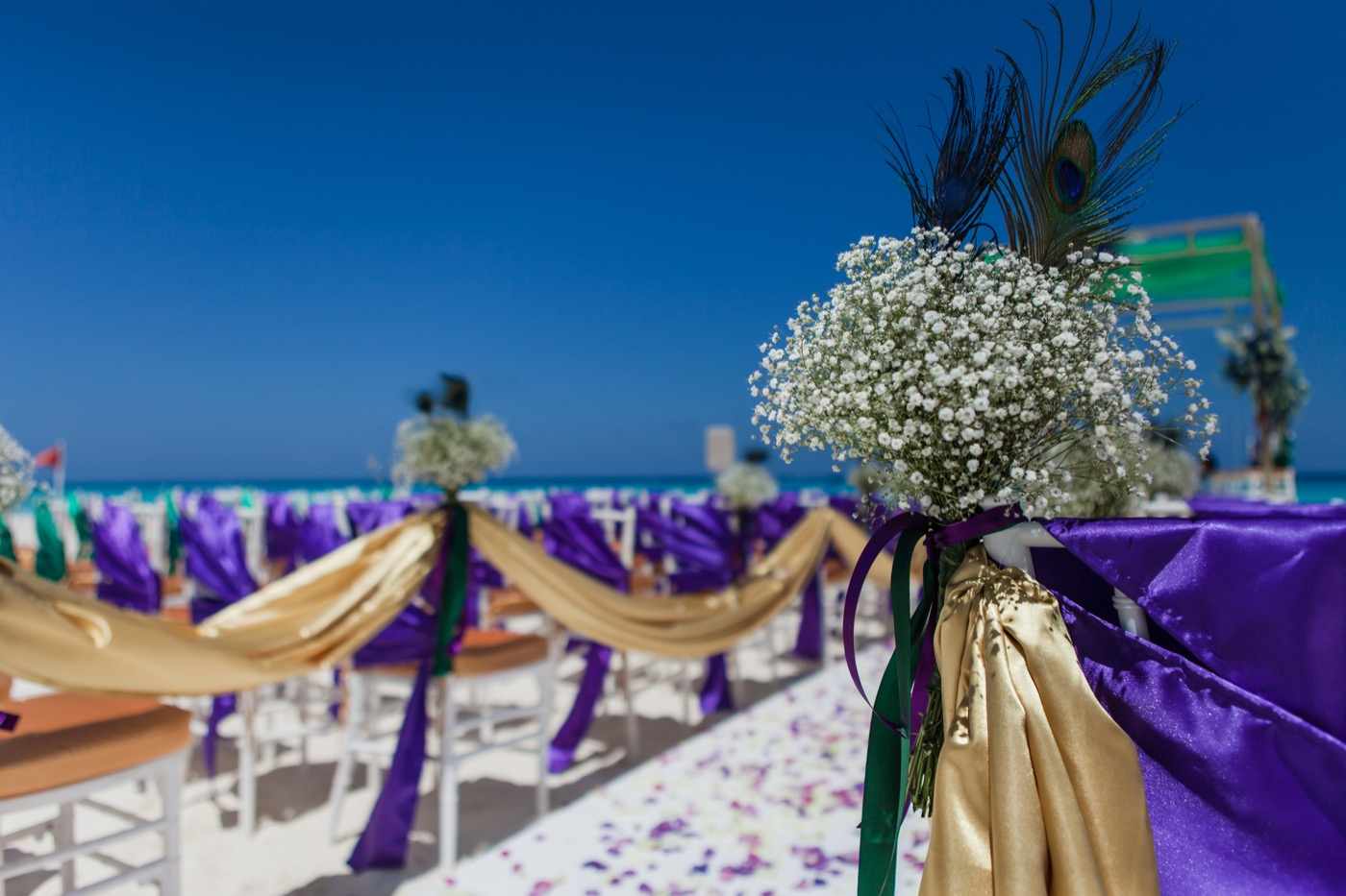 Sea view terrace altar at The Pyramid at Grand Oasis Hotel