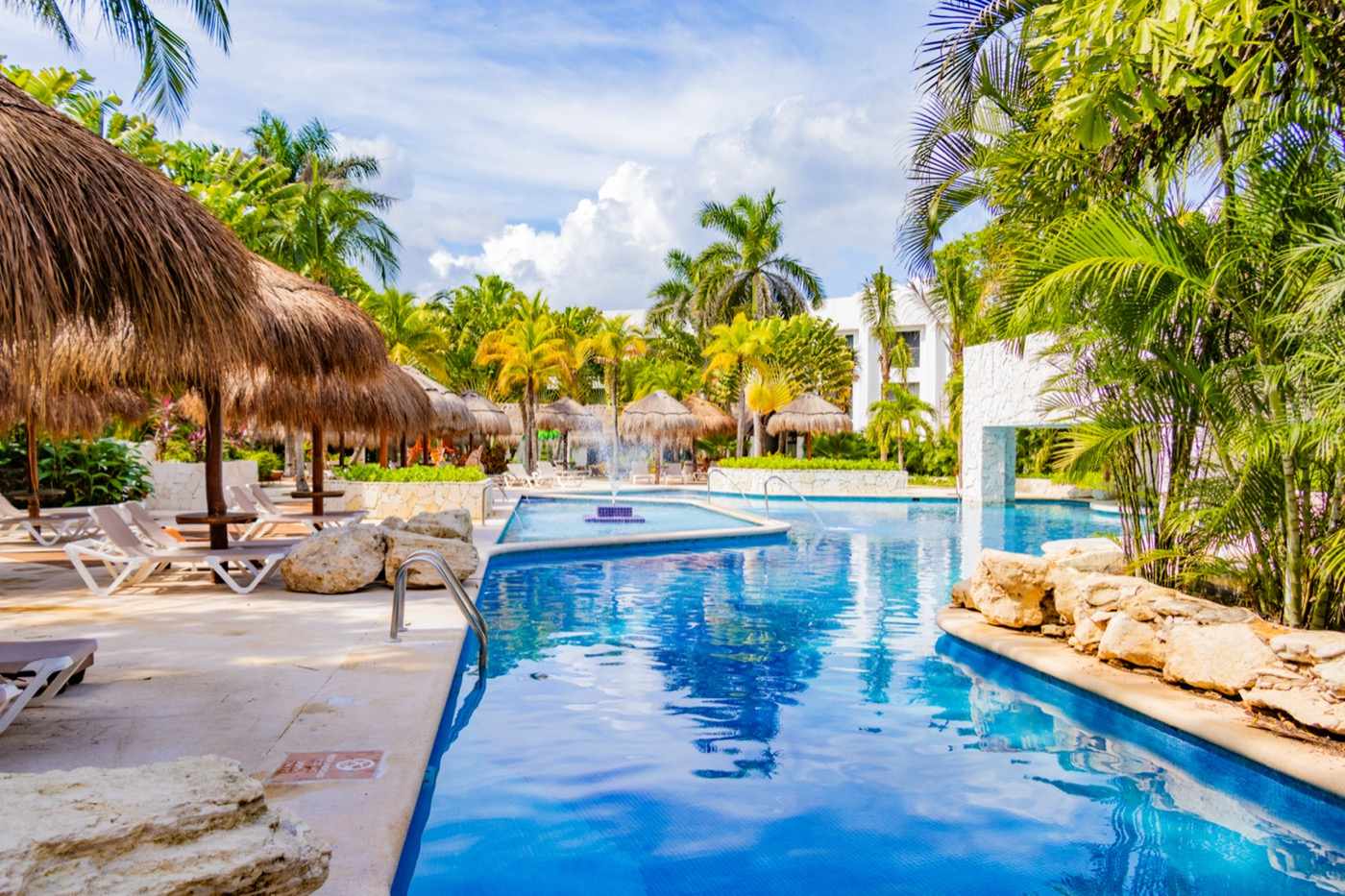 Pool at Grand Oasis Tulum Riviera Hotel